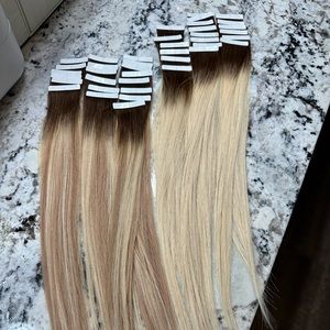 Donna Bella Hair Extensions Blonde rooted